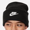 Nike Unisex Adult Peak Futura Beanie(Black Heather/White)