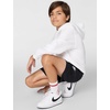 Nike Unisex Big Kids’ Sportswear Club 6″ Knit Shorts – Boys and Girls(Black/White)