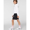 Nike Unisex Big Kids’ Sportswear Club 6″ Knit Shorts – Boys and Girls(Black/White)