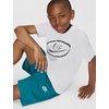 Nike Unisex Big Kids’ Sportswear Club 6″ Knit Shorts – Boys and Girls(Bright Spruce/White)