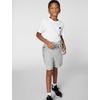 Nike Unisex Big Kids’ Sportswear Club 6″ Knit Shorts – Boys and Girls(Dark Grey Heather/White)
