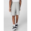 Nike Unisex Big Kids’ Sportswear Club 6″ Knit Shorts – Boys and Girls(Dark Grey Heather/White)
