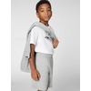 Nike Unisex Big Kids’ Sportswear Club 6″ Knit Shorts – Boys and Girls(Dark Grey Heather/White)