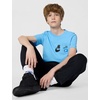 Nike Unisex Big Kids’ Sportswear Club T-Shirt with Pocket – Boys and Girls(Football Blue)