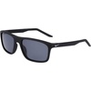Nike Unisex Fire Polarized Rectangular Sunglasses(Matte Black/Polar Grey)