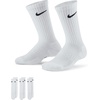 Nike Unisex Kids’ Everyday Cushioned Crew Socks (3-Packs) | Boys and Girls(White/Black)