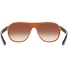 Nike Unisex Vintage Icon Aviator Sunglasses(Sequoia / Brown Gradient)