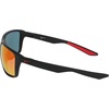 Nike mens Nike Premier Zone Square Sunglasses(Matte Black / Red Mirror)