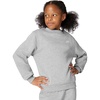 Nike Big Kids’ Sportswear Club Fleece Crew-Neck Sweatshirt – Boys and Girls(Dark Grey Heather/White)