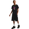 Nike Big Kids’ Sportswear Club Graphic T-Shirt Large Swoosh – Boys Girls(Black/(Alien))