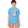 Nike Big Kids’ Sportswear Club Just Do It Graphic T-Shirt – Boys and Girls(University Blue)