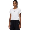Nike Girls’ Sportswear Cropped T-Shirt(White)