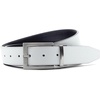 Nike Men’s Core Reversible Belt(White/Black  Pebble Grain)