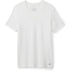 Nike Men’s Essential Cotton Stretch Short Sleeve V-Neck Undershirts (2-Pack)(White/White)
