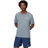Nike Men’s Miler Dri-Fit UV Short-Sleeve Running Top(Smoke Grey/Reflective Silver)