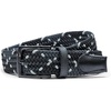 Nike Men’s Stretch Woven Belt(Black/Dark Grey Diamond)