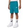 Nike Unisex Big Kids’ Sportswear Club 6″ Knit Shorts – Boys and Girls(Bright Spruce/White)