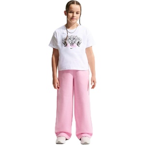Nike Girls’ Sportswear Boxy Bear T-Shirt(White/(Aop))