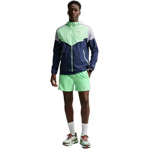 Nike Men’s Miler Dri-FIT 5″ Brief-Lined Running Shorts(Illusion Green/Reflective Silver)