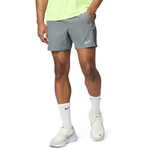 Nike Men’s Miler Dri-FIT 5″ Brief-Lined Running Shorts(Smoke Grey/Smoke Grey/Reflective Silver)