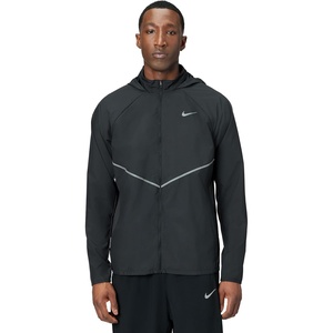 Nike Men’s Miler Uv Repel Running Jacket(Black/Black/Reflective Silver)