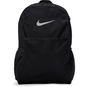 Nike Unisex Adult Gameday Brasilia Mesh Backpack (27L) | Mens and Womens(Black/Black/White)