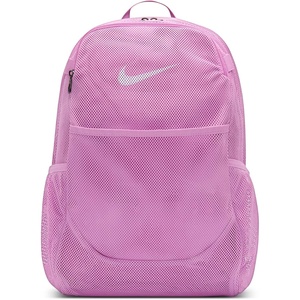 Nike Unisex Adult Gameday Brasilia Mesh Backpack (27L) | Mens and Womens(Light Magenta/Light Magenta/White)