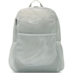 Nike Unisex Adult Gameday Brasilia Mesh Backpack (27L) | Mens and Womens(Light Smoke Grey/Light Smoke Grey/White)