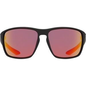 Nike mens Nike Premier Zone Square Sunglasses(Matte Black / Red Mirror)