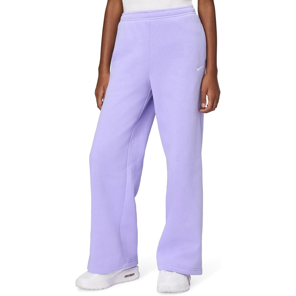 image:imageNike Girls Sportswear Studio Fleece Open Hem PantsLight ThistleWhite