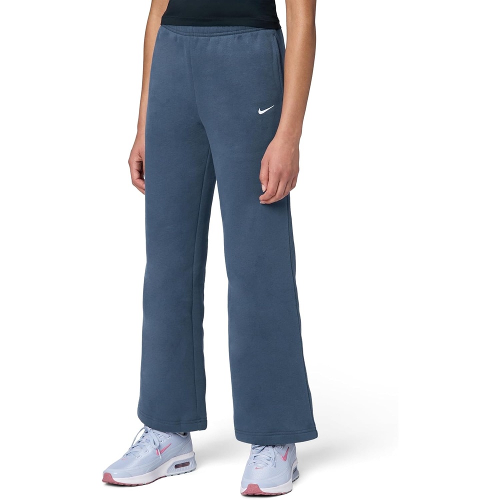 image:imageNike Girls Sportswear Studio Fleece Open Hem PantsThunder BlueWhite