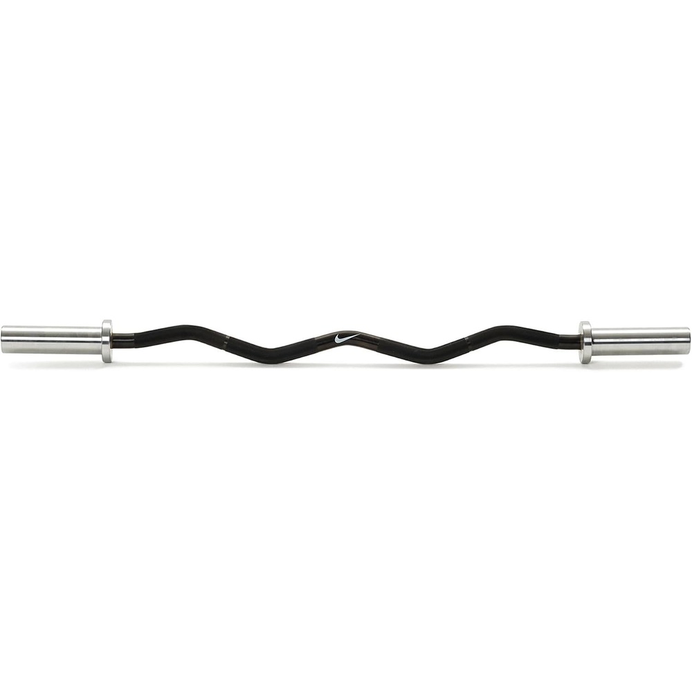 image:imageNike Olympic Curl Bar 47 2 Chrome Sleeves for BicepTricep Training