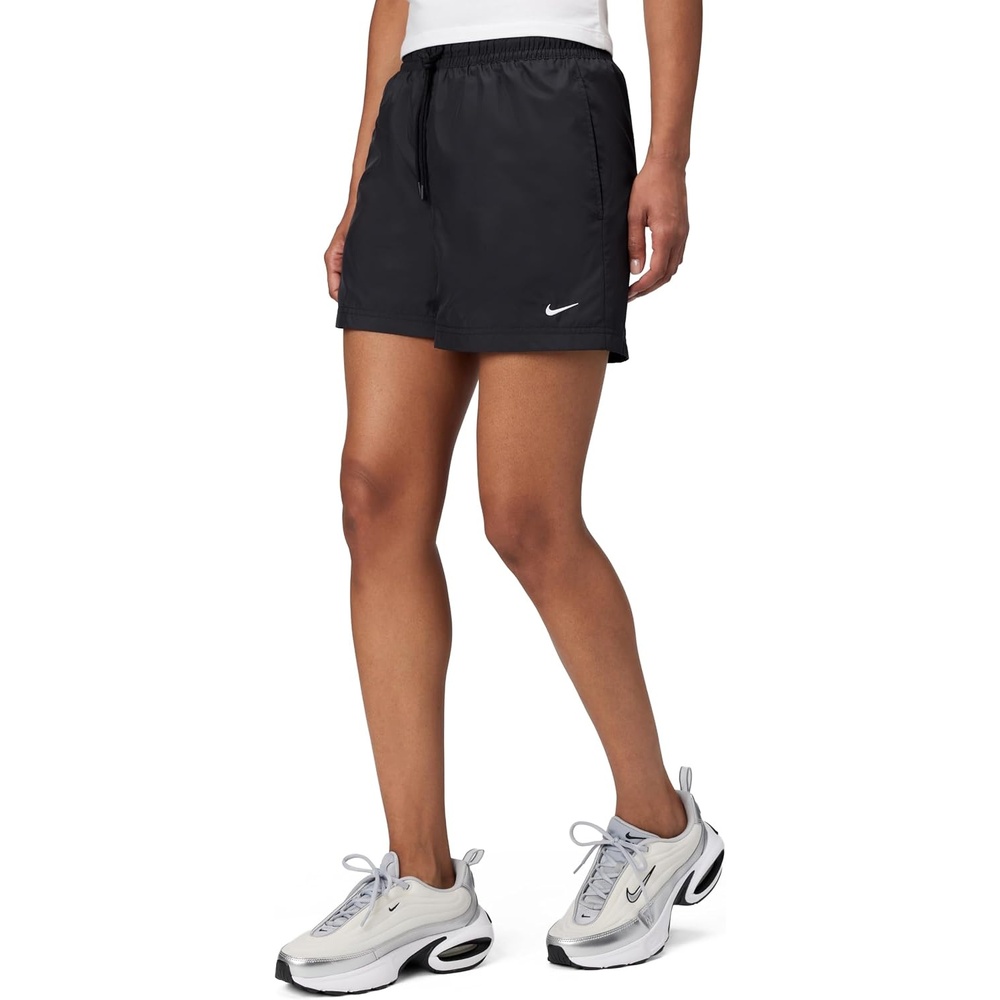 image:imageNike Womens Sportswear Classic Wovens MidRise ShortsBlackWhite