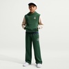 Nike Big Kids’ Sportswear Club French Terry Hoodie – Boys Girls Sweatshirt(Fir/Sanddrift/Sanddrift/Black)