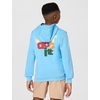 Nike Big Kids’ Sportswear Club French Terry Hoodie – Boys Girls Sweatshirt(Football Blue/White/(Club Fam))