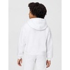 Nike Girls’ Nike Studio Fleece Oversized Full-Zip Hoodie Sweatshirt(Birch Heather/Grey Fog/White)