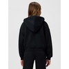 Nike Girls’ Nike Studio Fleece Oversized Full-Zip Hoodie Sweatshirt(Black/White)