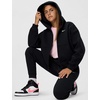 Nike Girls’ Nike Studio Fleece Oversized Full-Zip Hoodie Sweatshirt(Black/White)