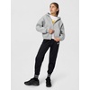 Nike Girls’ Nike Studio Fleece Oversized Full-Zip Hoodie Sweatshirt(Dark Grey Heather/Particle Grey/White)