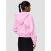 Nike Girls’ Nike Studio Fleece Oversized Full-Zip Hoodie Sweatshirt(Pink Rise/White)