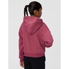 Nike Girls’ Nike Studio Fleece Oversized Full-Zip Hoodie Sweatshirt(Pink Smoke/White)