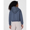 Nike Girls’ Nike Studio Fleece Oversized Full-Zip Hoodie Sweatshirt(Thunder Blue/White)