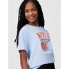 Nike Girls’ Sportswear Club Modern Script Boyfriend T-Shirt(Ghost)