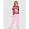 Nike Girls’ Sportswear Club Modern Script Boyfriend T-Shirt(Pink Smoke/(Dolphin))