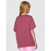 Nike Girls’ Sportswear Club Modern Script Boyfriend T-Shirt(Pink Smoke/(Dolphin))