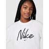 Nike Girls’ Sportswear Club Modern Script Boyfriend T-Shirt(White)