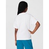 Nike Girls’ Sportswear Club Modern Script Boyfriend T-Shirt(White)