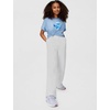Nike Girls’ Sportswear Studio Fleece Open Hem Pants(Birch Heather/White/White)