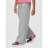 Nike Girls’ Sportswear Studio Fleece Open Hem Pants(Dark Grey Heather/Particle Grey/White)