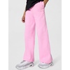 Nike Girls’ Sportswear Studio Fleece Open Hem Pants(Pink Rise/White)
